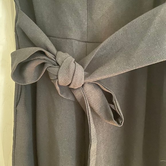 Anthropologie ett:twa Sedona Black Cropped Jumpsuit XS - Picture 6 of 7